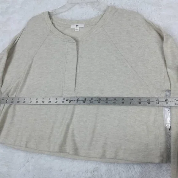 Bp Womens‎ Pullover Sweater Beige Long Sleeve Jewel Neck Tight Knit L New - Picture 3 of 8